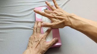 Tapping a tissue box ASMR