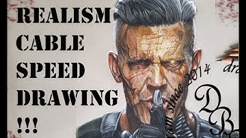 DEADPOOL2 CABLE SPEED DRAWING !