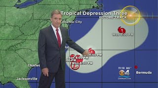 Tropical Depression 3 Forms Off The Carolinas