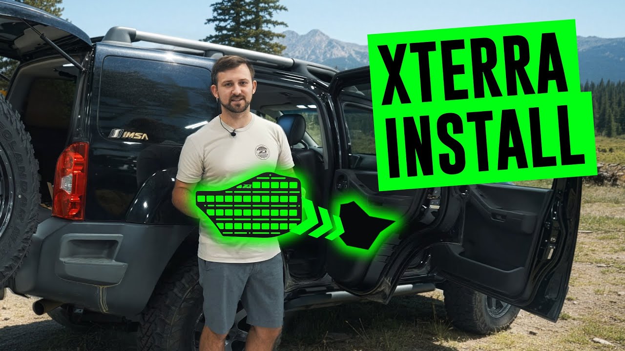 Nissan Xterra Rear Door Molle Panel by Z1 Off-Road - Install - YouTube