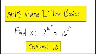 AOPS Volume 1, The Basics, Problem 10