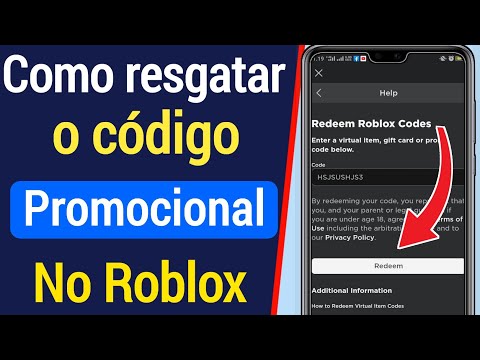 Resgatar codigo roblox