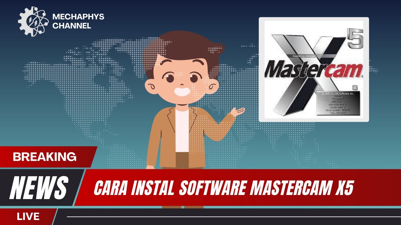 Latihan 46 Cara Install Software dan Test Fungsi MasterCAM X5 | Materi ...