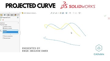 Modeling Project Curve in Solidworks | Project Curve Solidworks | 3d Curve Solidworks | CADable