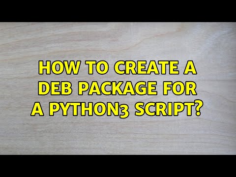 Ubuntu: How to create a deb package for a python3 script?