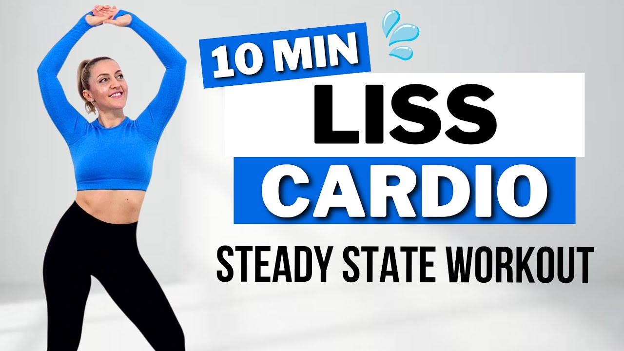 🔥10-минутная КАРДИО ТРЕНИРОВКА LISS🔥КАРДИО АЭРОБИКА НИЗКОЙ ИНТЕНСИВНОСТИ для ПОХУДЕНИЯ🔥БЕЗ НАГРУЗ...