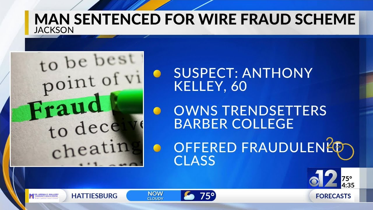 Jackson man sentenced for wire fraud scheme - YouTube