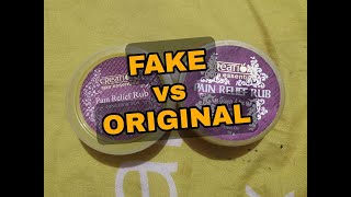 FAKE VS ORIGINAL CREATION SPA ESSENTIALS OLIVE ORGANIC PAIN RELIEF RUB