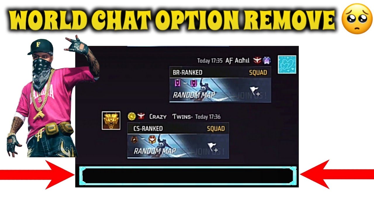 Why Garena Remove World Chat Option In Free Fire Max | How to get back | world chat problem solved 🤫