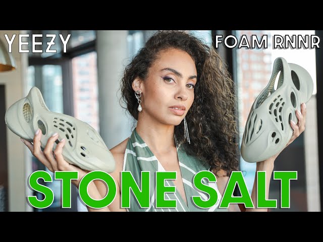 These FOAM RNNR's are NICE! STONE SALT Yeezy Foam RNNR On Foot