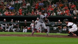 CLE@BAL: Lindor plates Zimmer with an RBI single