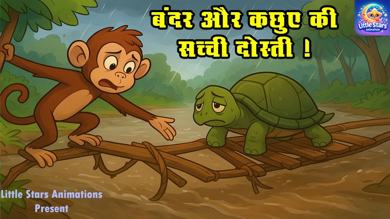 बंदर और कछुए की सच्ची दोस्ती | झूठे पुल से मिली ज़िंदगी की सबसे बड़ी सीख | नई पंचतंत्र कहानी
