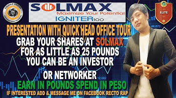 SOLMAX IGNITER100 PRESENTATION WITH QUICK TOUR HEAD OFFICE UK