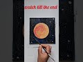 Golden Moon Night 🌕✨ | Aesthetic Canvas Painting # nature #art # acrylic painting