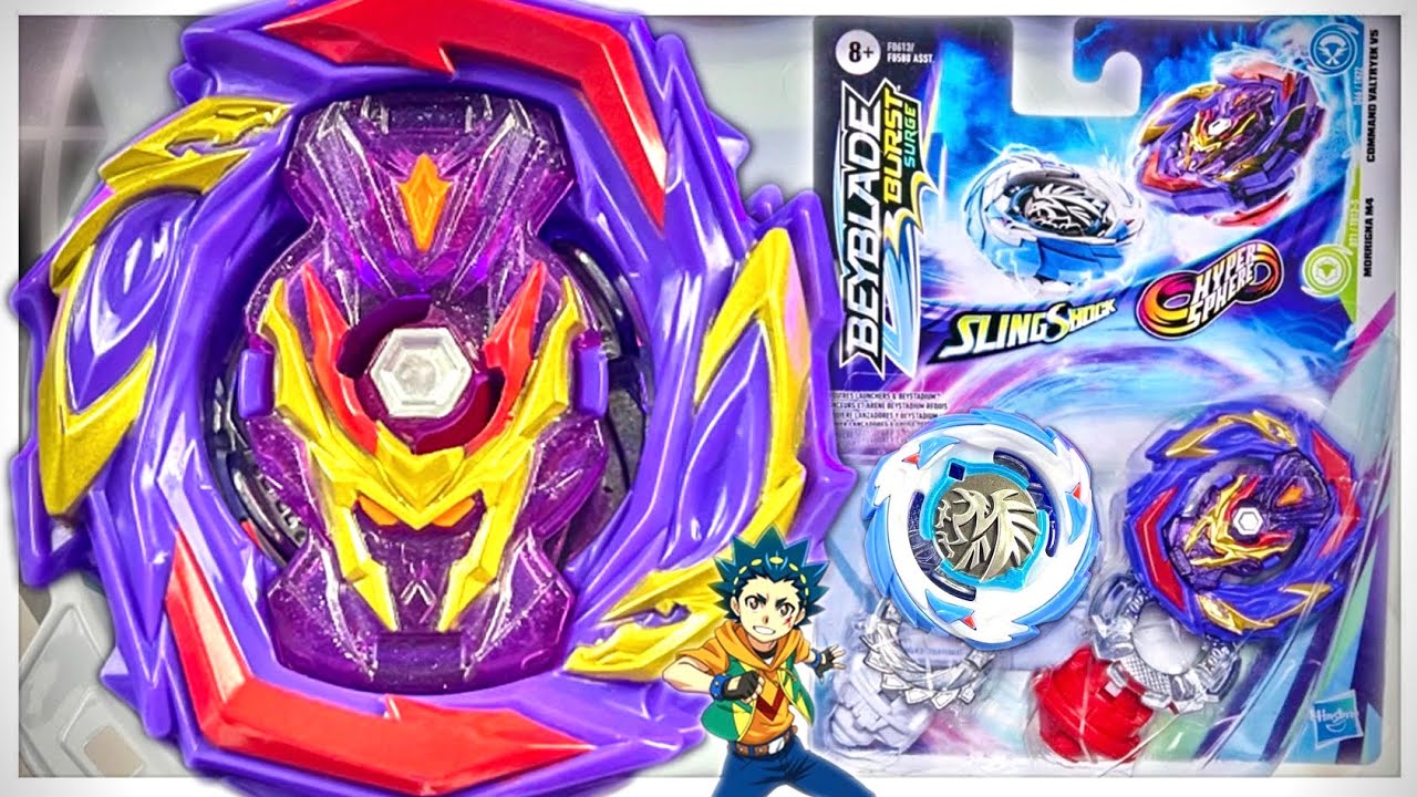 HASBRO Morrigna M4 & Command Valtryek V5 Beyblade Burst Surge Dual Pack  F0613 - BeysAndBricks