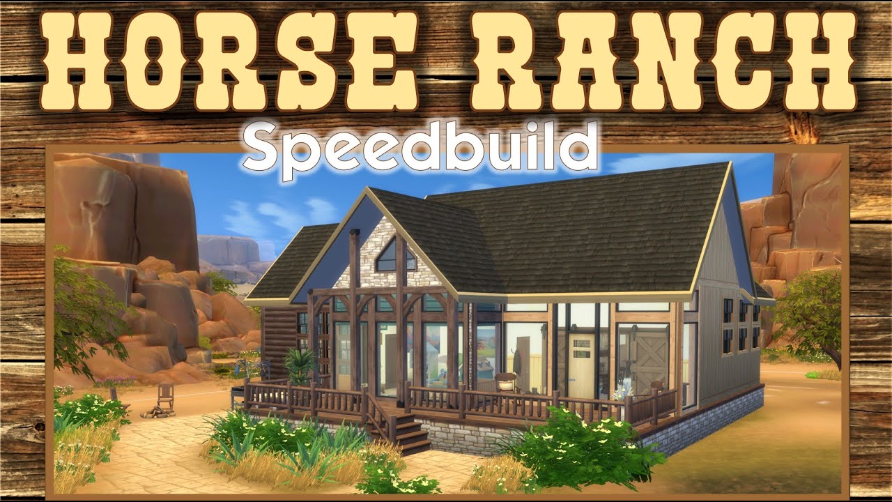 Sims 4: Building a Working Horse Ranch - 100 Horses Rebuild ...