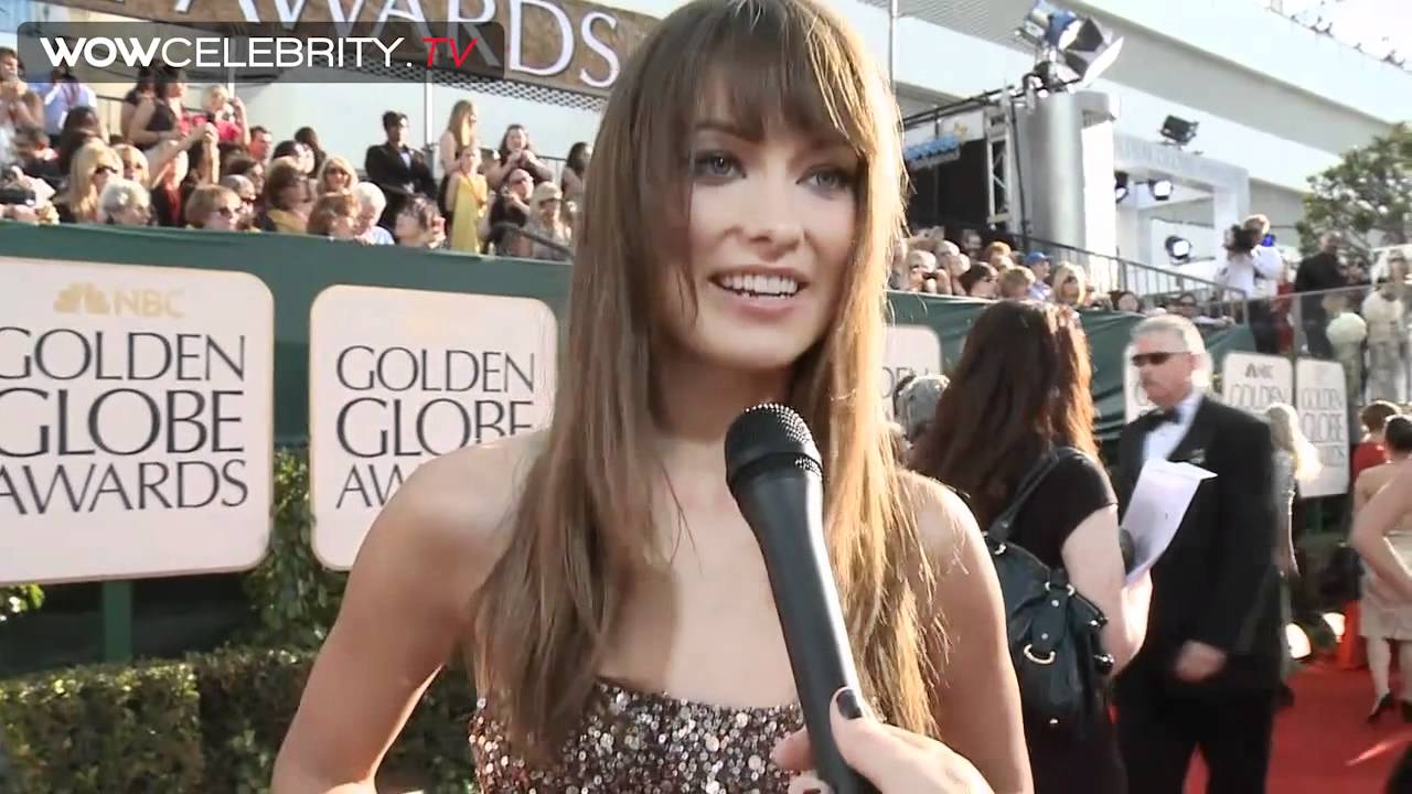 Sexy Olivia Wilde interviewed at the Golden Globes