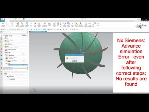 Nx Siemens  Error No results are found  FEM Nastran solver PARAM BAILOUT advance simulation