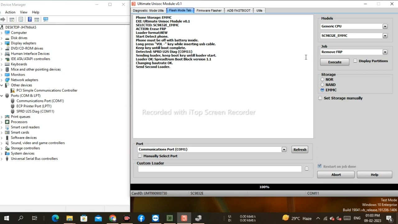 Itel A25,A25 Pro A23, A23 Pro (L5002P) Frp umt