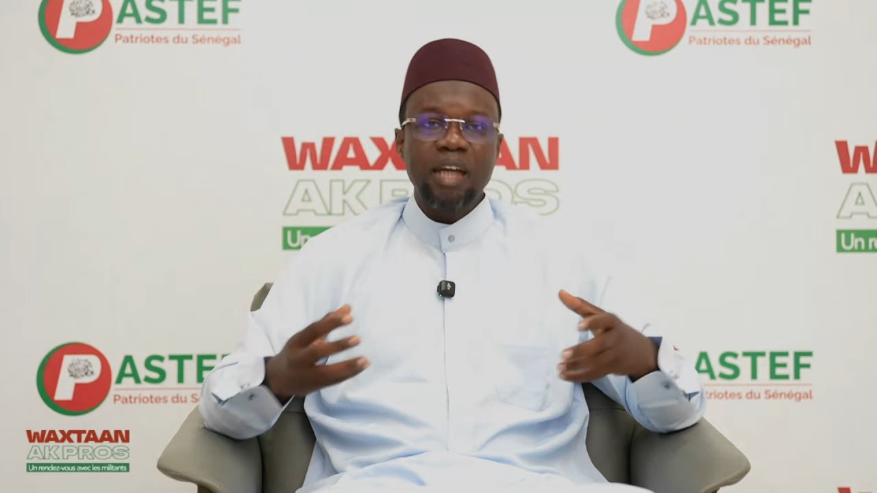 Déclaration de ousmane sonko waxtaan ak pros...