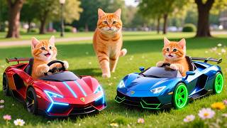 Mama Cat Trims Fur on the Farm and Makes Tiger Hat For Kittens At Home🐾🎩🐯