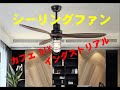 インダストリアル　シーリングファン　アンティーク　シーリングライト　サンプル動画 カフェ DIY  ブルスター