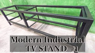 アイアンTVボード #1(フレームの作り方)  [Modern Industrial TV Stand]