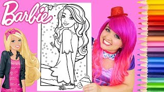 Coloring Barbie Crayola Coloring Book Page Prismacolor Colored Pencil | KiMMi THE CLOWN