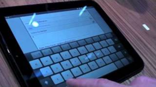 HP TouchPad Keyboard Hands-On