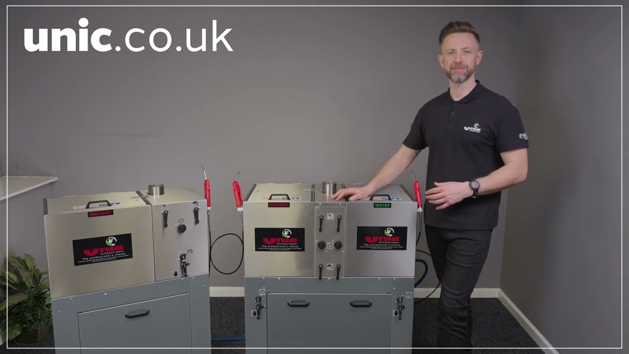 Unic Classic Spray Gun Cleaners UGC5005A and UGC4005 - YouTube