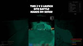 This 2 v 5 Launch Site Battle Makes No Sense #rust #nightvision #viralshort