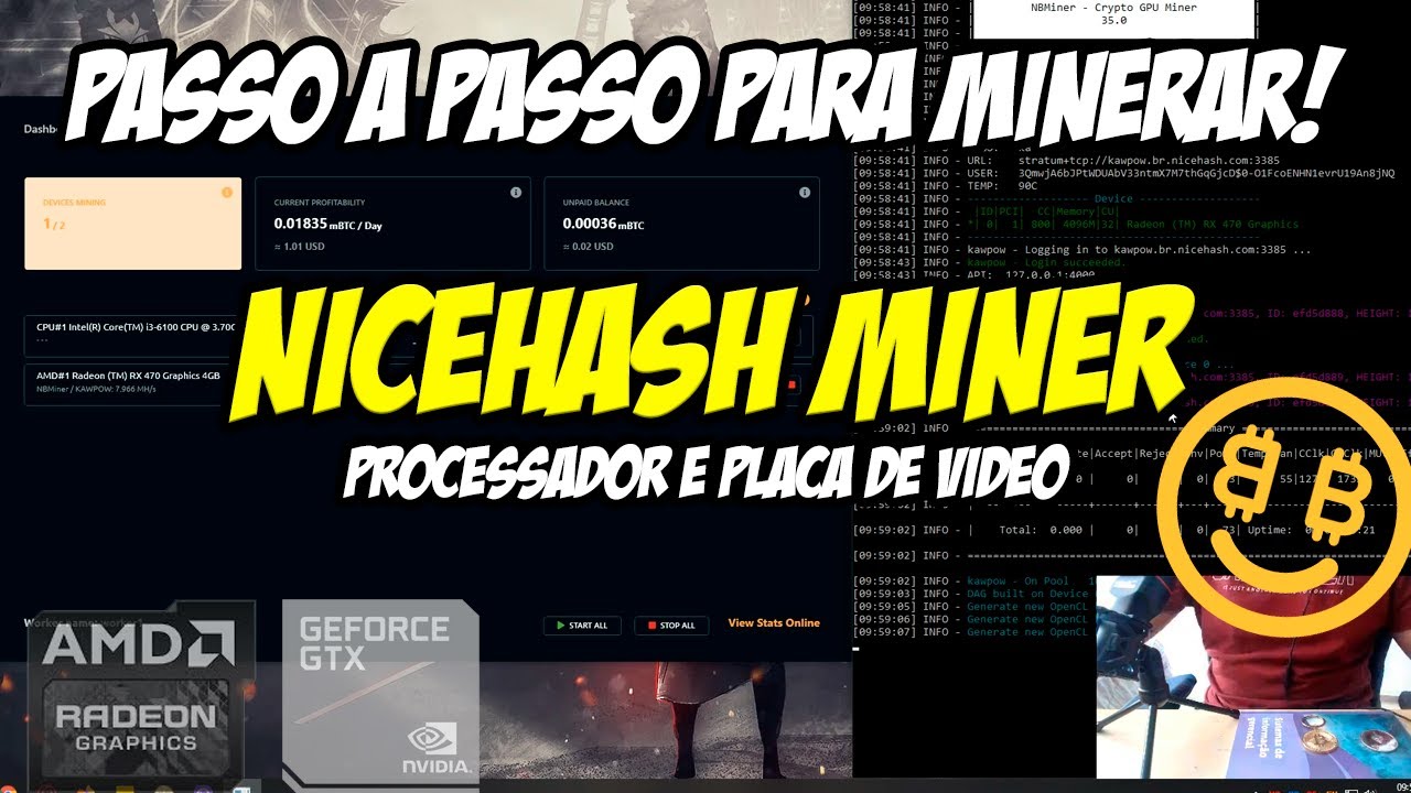 Nicehash Tutorial COMO MINERAR COM NICEHASH MINER: PASSO A PASSO PARA MINERAR E ...