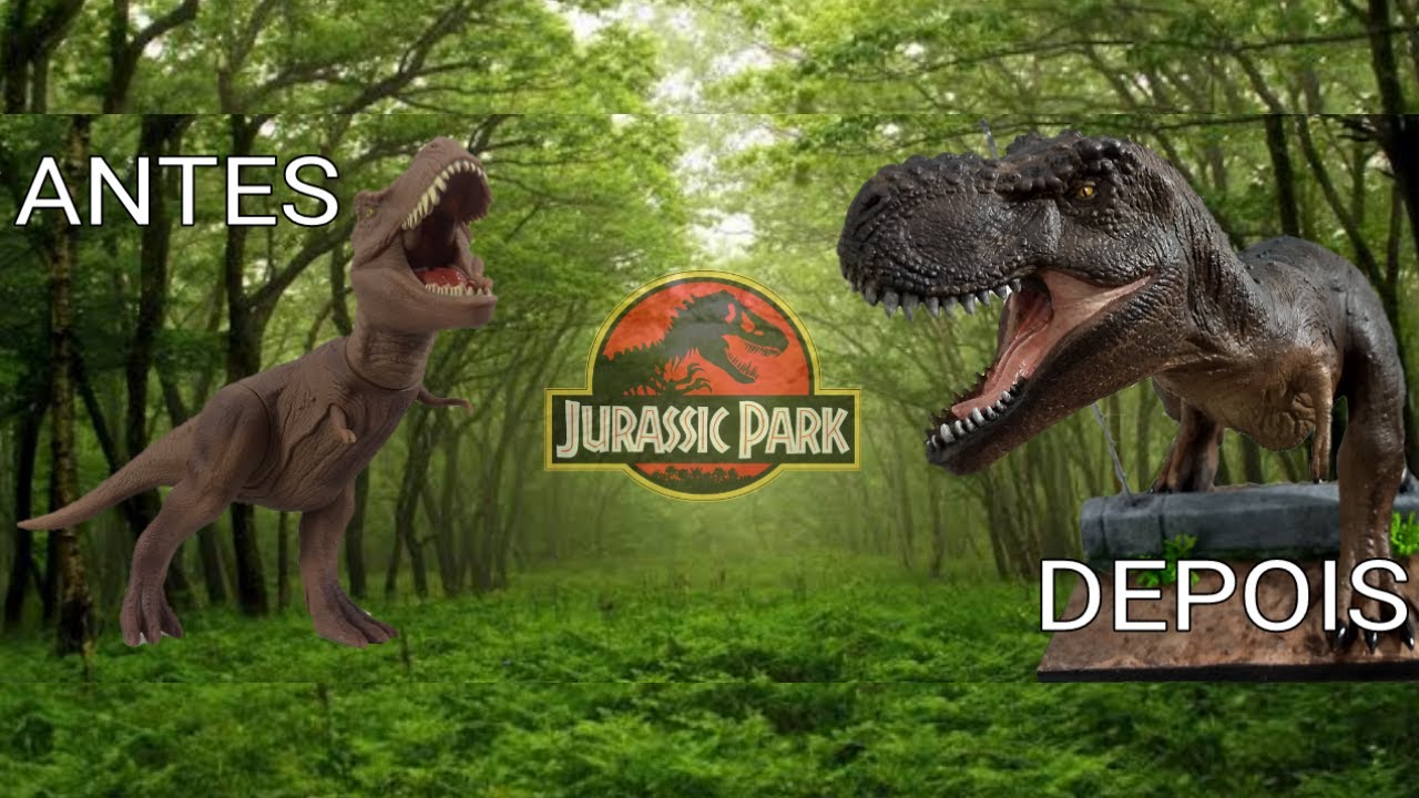 TOY MAKEOVER - DIORAMA T-REX  JURRASIC PARK | COLECIONARTE