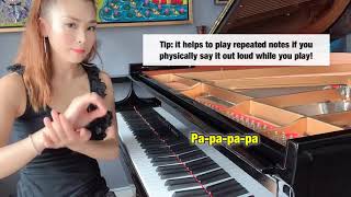 Bo’s Mini Piano Lesson 8 - how to improve fast repeated notes (Bopianomagic)