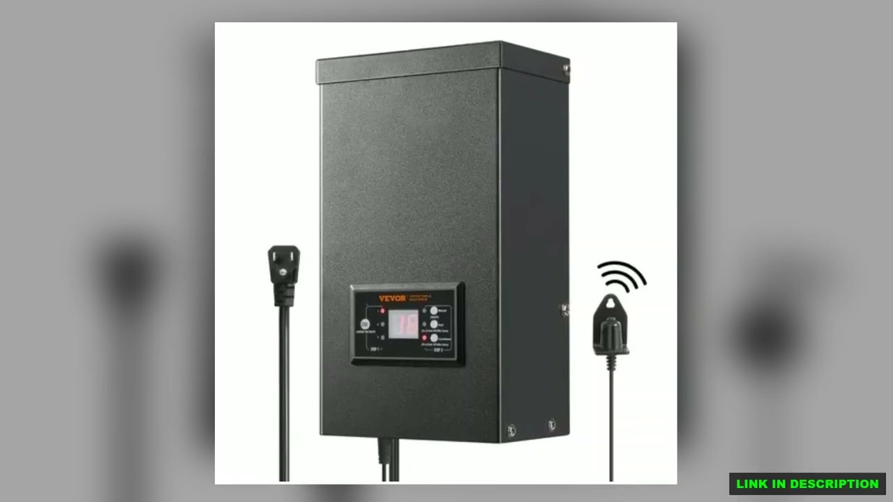 VEVOR 600W Low Voltage Landscape Transformer with Timer and Photocell Sensor Waterproof Landscape