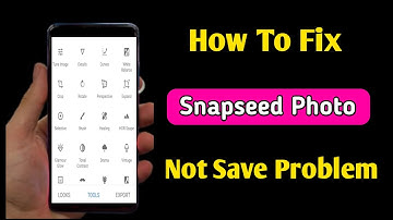 snapseed photo not save problem | snapseed couldn