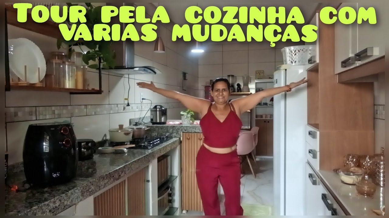 Tour pela minha cozinha simples gratidão a meu Deus