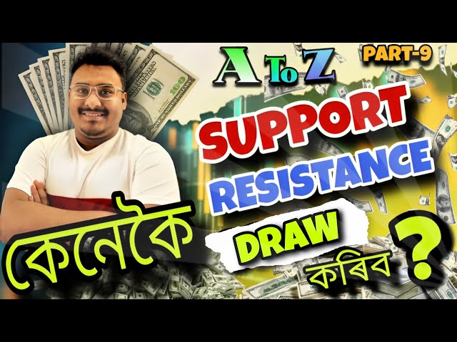 HOW TO DRAW  SUPPORT AND RESISTANCE  A TO Z SERIES PART -9 / BY FinLAB class=