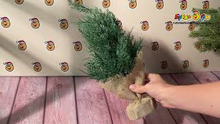 Декор туя искусственная настольная зеленая 38см