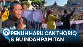 PENUH HARU Saat Bupati Lumajang Cak Thoriq & Wakilnya Bu Indah Pamitan Didepan Warga di Alun-alun