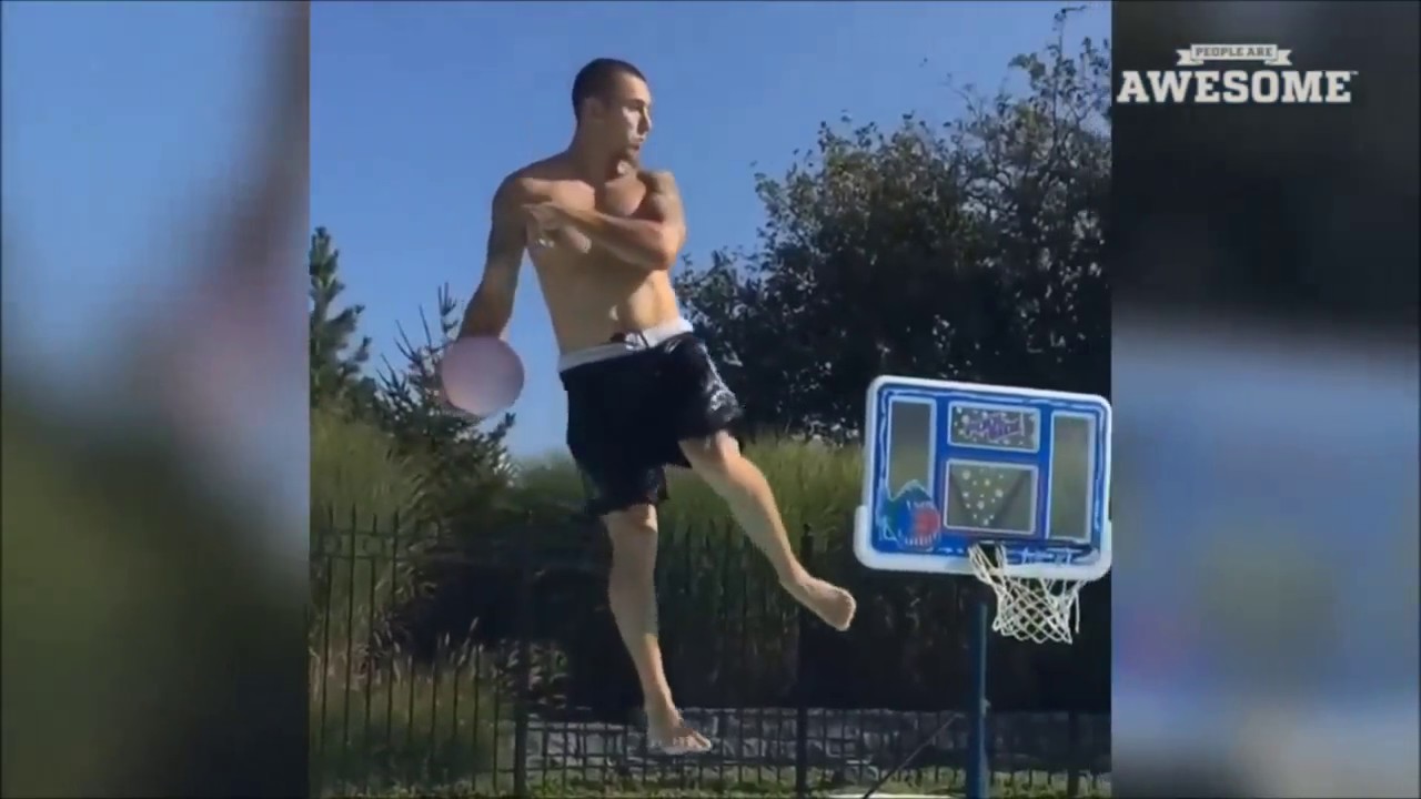PEOPLE ARE AWESOME American Sports Edition Football Basketball Trick Shots HD