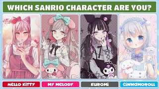 Which Sanrio Character Are You?Hello Kitty x My Melody x Kuromi x CinnamorollAesthetic Quiz✨