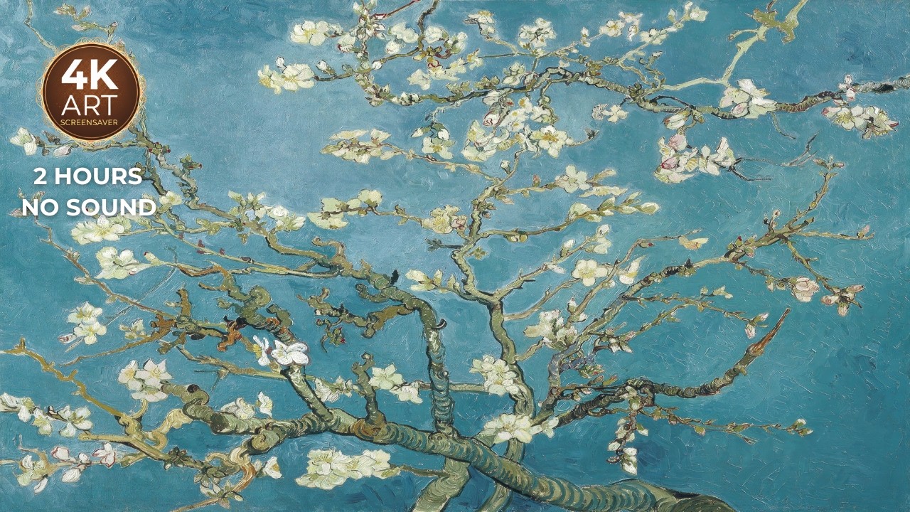 Almond Blossom | Van Gogh | 2 Hours No Sound Art Screensaver