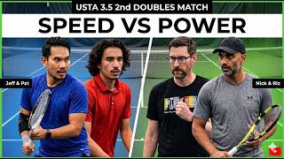 USTA 3.5 | 2nd Doubles | Speed vs Power | Jeff & Patrick vs Nick & Rizwan