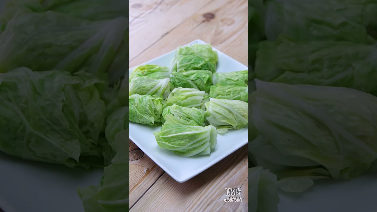  / Stuffed Chinese Cabbage Rolls #shorts