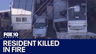 Deadly fire at Mesa mobile home park