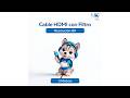 Cable Hdmi Con Filtro 3Mts 8K Negro