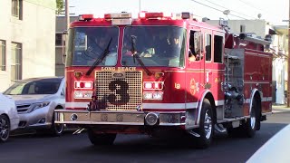 Long Beach Fire Dept. Engine 3 Responding