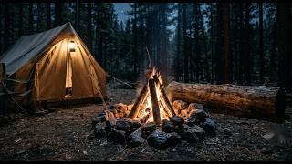 🔥 Cozy Campfire Ambience with Relaxing Lo-Fi Music | 2 Hours