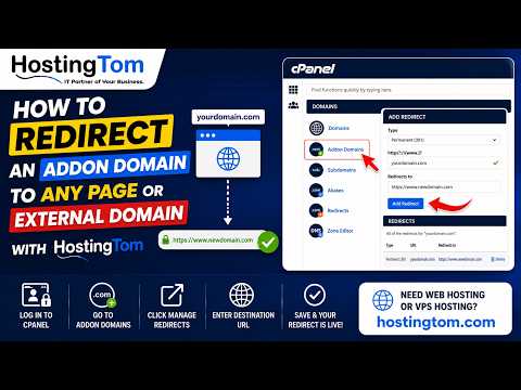 How to Redirect an Addon Domain in cPanel | HostingTom
